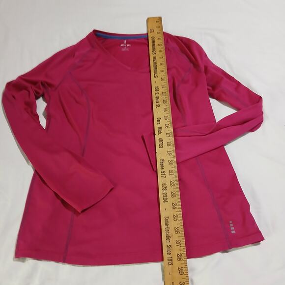 Lands End Rash Guard Swim Shirt LS Pink Sz S (6-8) - Picture 6 of 9